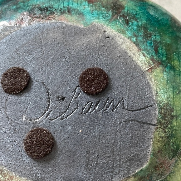 Handmade ceramic raku pottery dish or bowl southwestern - Picture 5 of 7